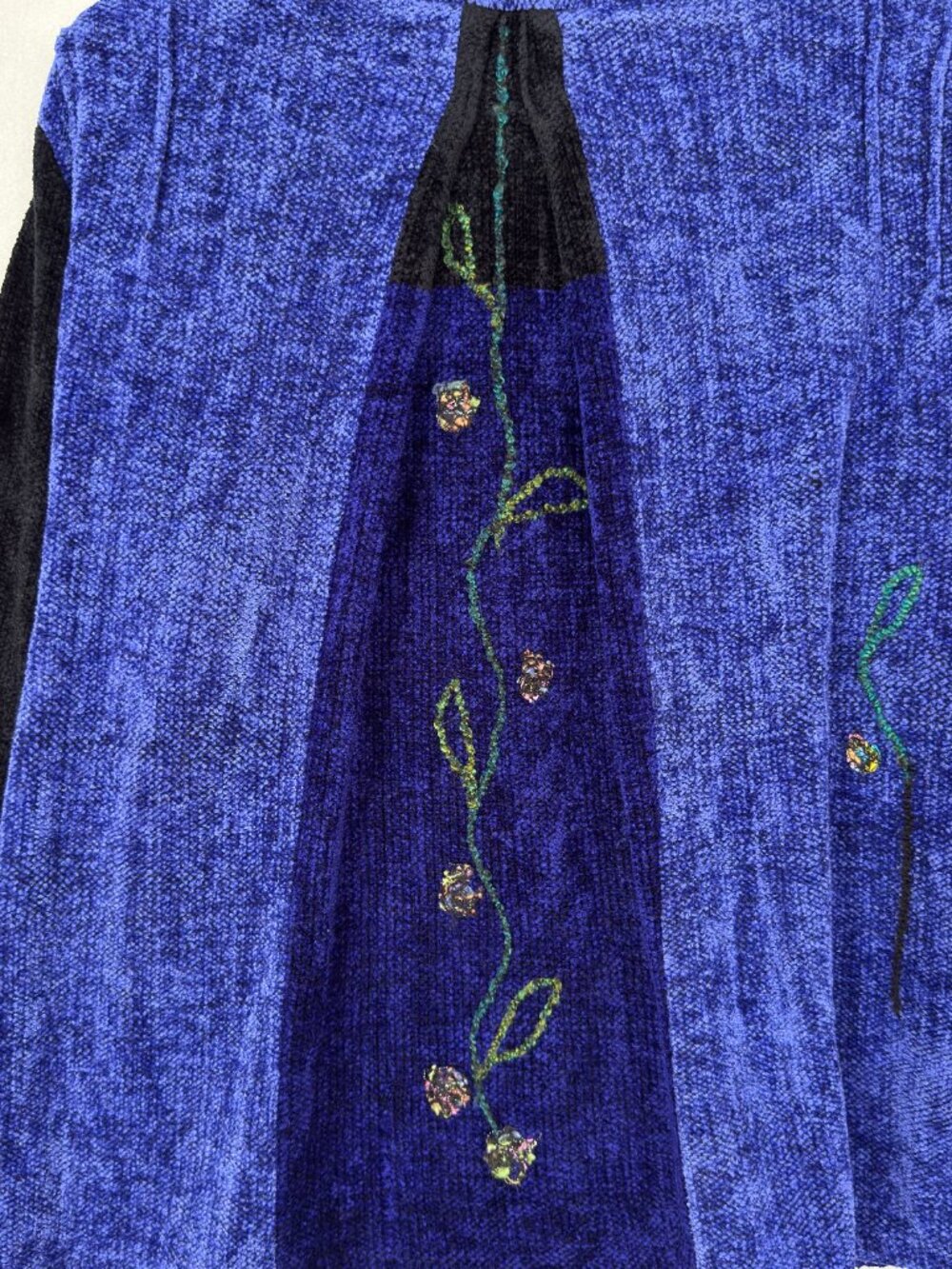 Vtg Anne & Bill Howson Art to Wear Handwoven Chenille Sweater Jacket Blazer Sz M - Picture 10 of 14